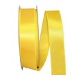 Reliant Ribbon Reliant Ribbon 92575W-079-09K Satin Value Wired Edge Ribbon - Yellow - 1.5 in. x 50 yards 92575W-079-09K